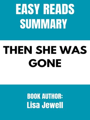 cover image of THEN SHE WAS GONE  by Lisa Jewell
